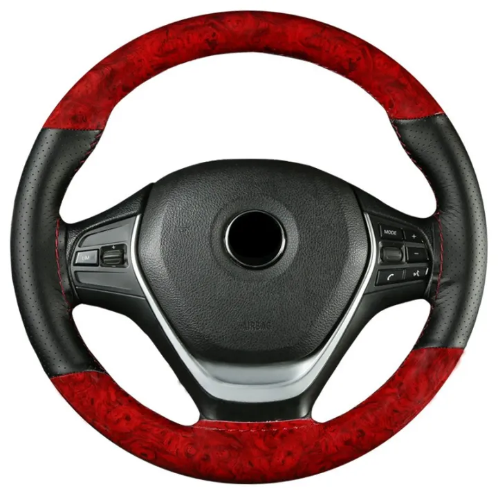 Wheel%20Cover%20Uni-versal%20Braided%2038Cm%20Wood%20Grain%20Steering%20Cover%20Sports%20Steering%20Leather%20Automotive%20Hub%20Wheel%20Case%20-%20Image%205