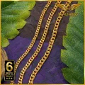 Gold Plated Miami Cuban Chain Long-Lasting Guaranteed 3MM 4MM 5MM 24 Inch with Free Gift Box [RG]-MC. 