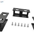 3x under Desk Laptop Mount Brackets Stand Set Enhanced Stability Metal under Tray Invisible Black. 
