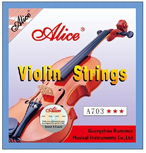 Full Set Alice A703 Violin String set Stainless Steel Core  Cupronickel 4/4 Size Violin Strings E A D G violin string set all set