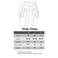 Stylish Plain Black Long Sleeve Bodycon Wrap Dress Dress Short Gown Women Girl Frock Ladies For Party. 