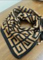 【Lumba】Magnetic buckle silk scarf autumn and winter women's small square scarf warm and cold-proof Korean scarf scarf decoration fashionable and versatile. 
