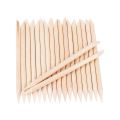 12pcs Orange Sticks for Nails 4.5 Inch - Wooden Cuticle Pusher & Remover Set - Non-Toxic, Skin-Safe - Wood Tools for Manicure & Pedicure - Disposable Set for Home & Salon - Won't Break Easily. 