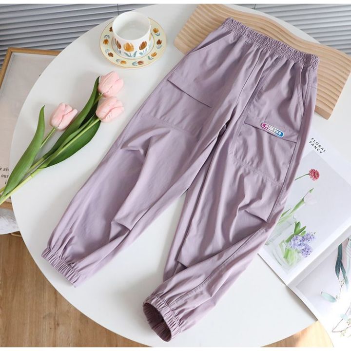 Girls%20Summer%20Quick-Drying%20Pants%20Western%20Style%20Boys%20and%20Girls%20Summer%20Clothes%20Ice%20Silk%20Anti%20Mosquito%20Pants%20Medium%20and%20Big%20Children%20Summer%20Clothes%20Thin%20Sports%20Trousers%20-%20Image%202