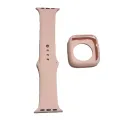 40mm 2 in 1 Soft Silicone Case + Strap for smartwatch. 