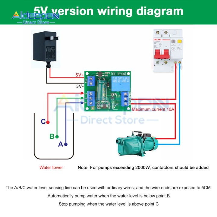 NE555%205V/12V%20Water%20Level%20Automatic%20Controller%20Liquid%20Sensor%20Switch%20Solenoid%20valve%20Motor%20Pump%20automatic%20control%20Relay%20Board%20-%20Image%203