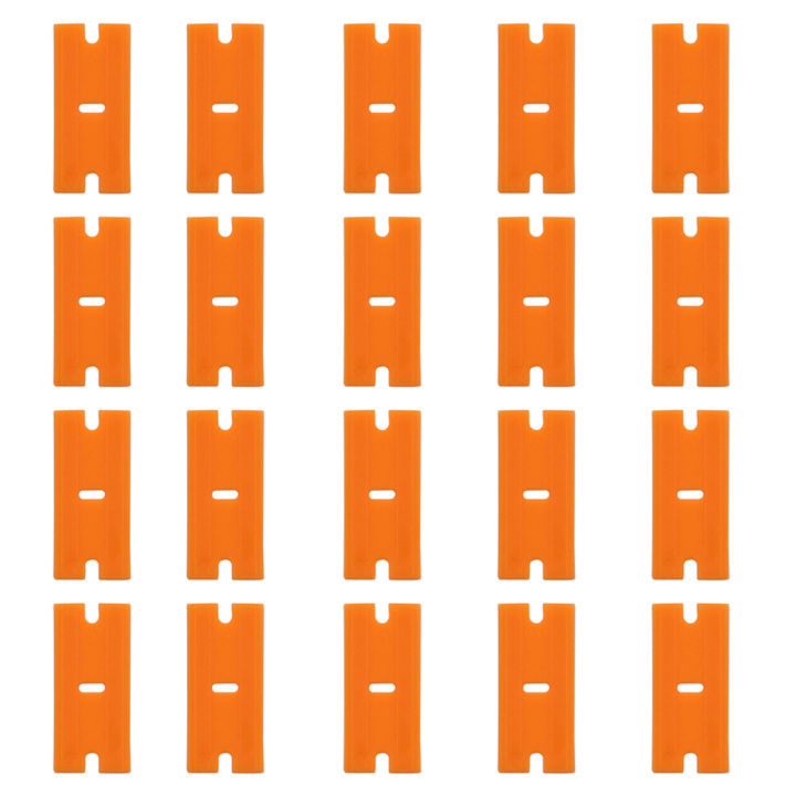 Car Window Sticker Razor Car Sticker Cleaning Tools Razor Scraper Window Tint Remover with 20Pcs ...