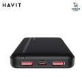 Havit PB90 10000mAh පවර් බෑන්ක් - 20W PD + 22.5W ෆාස්ට් චාජින් - ස්ලිම් පෝටබල් ඩිසයින්. 