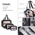 Washbag Transparent Toiletry and Makeup Bag – Portable Travel Organizer for Men and Women | Practical Storage Pouch PVC Waterproof Stain Resistant Makeup Cosmetic Bag – (1set/3Pcs). 