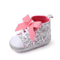Kidlove Baby Girls Lace-up Toddler Shoes Elastic Band High-top Non-slip Soft Sole Baby Shoes. 