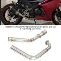 Motorcycle Modification Exhaust Middle Link Pipe for Yamaha YZF R15 MT-15 BT. 