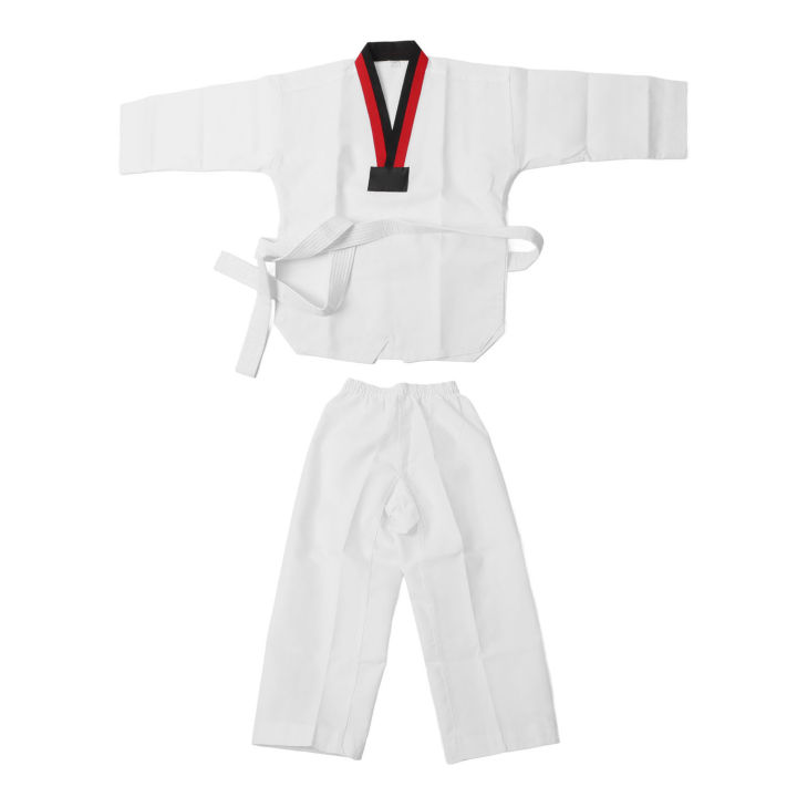 TKD%20Costumes%20Clothing%20Kids%20White%20Karate%20Uniform%20Cotton%20Comfortable%20for%20Training%20-%20Image%203