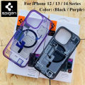 Original Spigen Ultra Hybrid Magfit ZeroOne Case For iPhone 12 Pro 13 15 Pro Max 14 Plus Electronic Cover Anti-fingerprint Case. 