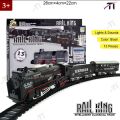 Rail King Intelligent Classical Train Set True Style Train Set 13 Pieces. 