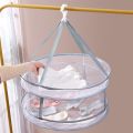 【WEJA】Household Clothes Basket Windproof Clothes Hanger Sock Net Pocket Clothes Tile Net Sweater Drying Net Artifact. 