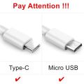 Micro USB Phone Charger Cable For OPPO A3 A3S A5 A5S A7 A8 A9 2020 A52 A72 A92 A91 A31 Redmi 6 6A 7 7A 8 8A Type-C Charger Cable. 