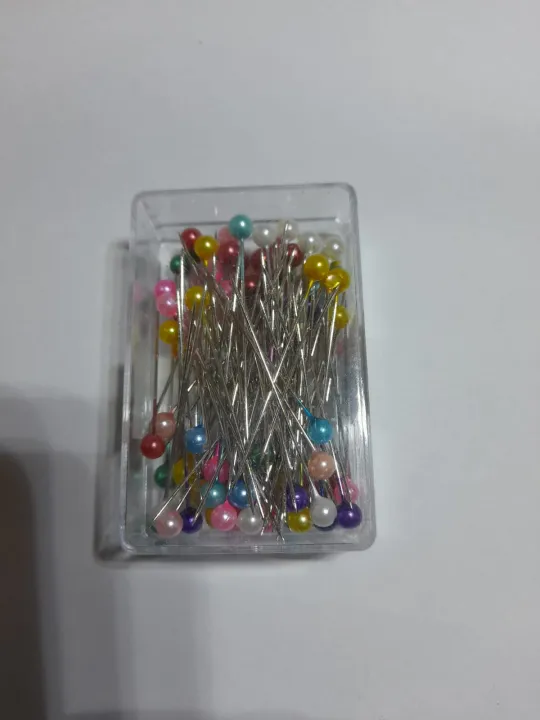 DRESSMAKER%20PINS-100Pcs/Box%20Colorful%20multicolor%20%20Round%20Pearl%20Head%20Needles%20Stitch%20Straight%20Push%20Sewing%20Pins%20For%20Dressmaking%20DIY%20Sewing%20Tools%20Positioning%20-%20Image%208