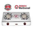 Gas Cooker Double Burner Stainless Steel High Pressure and Infrared Burner. 