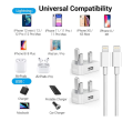 iPhone Charger Plug and Lightning Cable, [Apple MFi Certified] iPhone USB Fast Wall Charging Adapter with Lightning to USB Fast Charging Cord for iPhone 13/12/11/XS/XR/8/7/6/6s Plus/SE/iPad. 