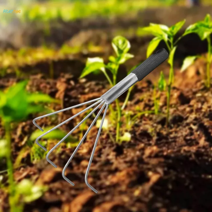 Gardening%20Hand%20Rake%20Grass%20Rake%20for%20Sweep%20Leaves%20Tilling%20Soil%20Loose%20Debris%20Handle%20length%2017cm%20-%20Image%202