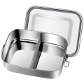 1 PCS Lunch Box 304 Stainless Steel 1200 Ml Lunch Box Leak-Proof with Removable Divider, Lunch Boxes,Environmentally Friendly. 