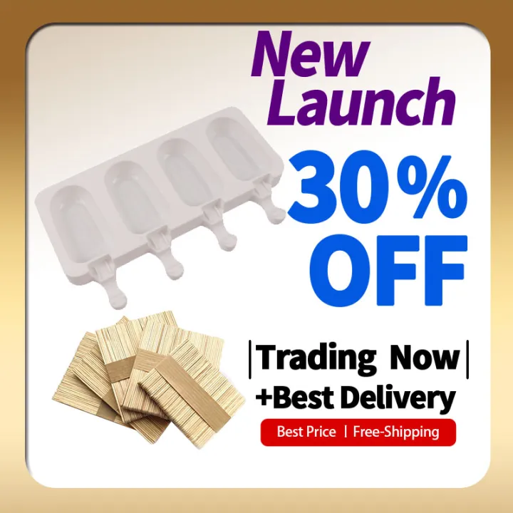 4%20Cavity%20Silicone%20Popsicle%20Molds%20with%20Sticks%20Reusable%20Ice%20Cream%20Maker%20Kit%20for%20Homemade%20Frozen%20%20Fruit%20Bars%20Healthy%20Treats%20Summer%20Snacks%20Easy%20Pop%20DIY%20Mold%20for%20Kids%20and%20Family%20DIY%20Ice%20Cream%20Maker%20Kit%20-%20Image%202