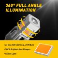 AUXITO 2pcs No Hyper Flash T20 W21W WY21W 7440 7440NA LED Turn Signal Light Bulbs Canbus Error Free Car Lamp Amber. 