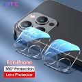 TBTIC Tempered Glass For iPhone 14 13 12 11 ProMax Mini Camera Lens Screen Protector Transparent Camera Lens Tempered Glass Screen Protector. 