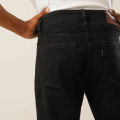 Moose Slim Fit Black Jeans For Men – Durable Comfort Cotton Denim. 