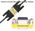 VGA Coupler BENFEI 2 Packs 15 pin VGA SVGA Female to Female Mini Gender Changer Adapter. 