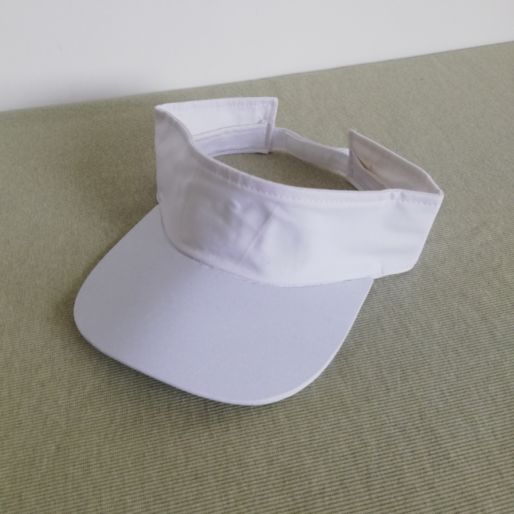 Plain Half Cap White Regular Unisex Adjustable Cap For Men and Women