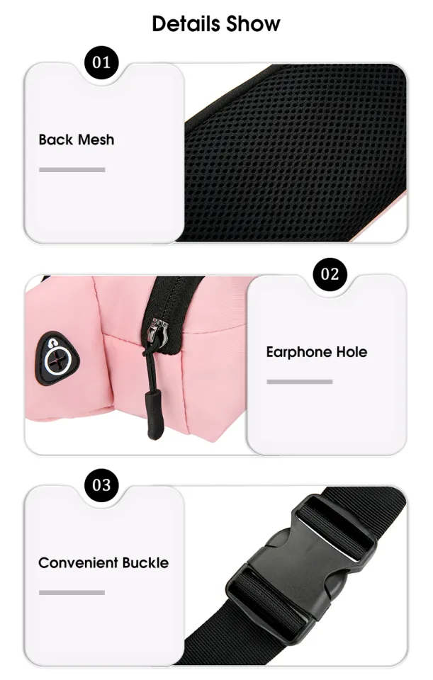 LouisWill Sport Waist Bag Chest Bag Multi-Functional Fitness Bag