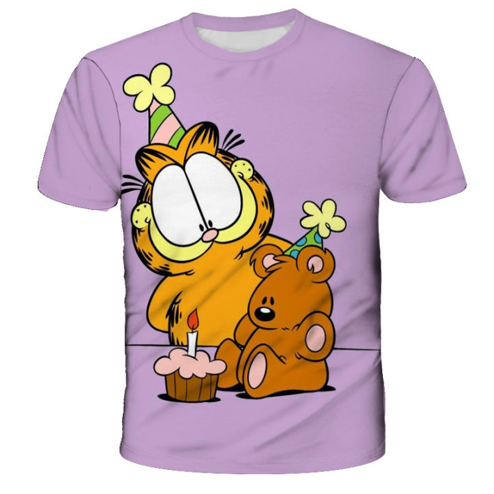 The%20Garfield%20Show%20Anime%20figures%20Kids%20Cute%20Cartoon%20T-shirts%20for%20Boys%203D%20Printed%20T-shirt%20Clothes%20Fandom%20for%20Summer%20Casual%20Clothing%20-%20Image%203