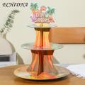 ECHIDNA Disposable Cake Stand Serving Tray 3-Tier Disposable Birthday Cake Stand. 
