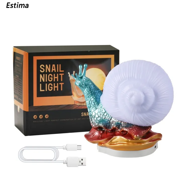 Cute Snail Conch Night Light Funny Nightlight Decor 7-Colorrainbow 24 Colors Gradual Lighting Decorations Gifts For Girls Boys Kids Room Decor