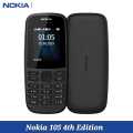 Nokia 105 Dual Sim 4th Edition With Warranty Feature Push button Phone 1.77" Display Battery Long Standby Flashlight Radio. 