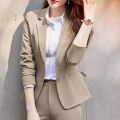 Business Wear Women's Clothing Elegant Outfit Women's Short Suit Spring and Autumn Suit Coat Female Business Student Interview Work Clothes. 