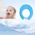 Waterproof Baby Bath Visor Ear Protection Kid Wash Hair Shower Cap Adjustable Child Haircut Cap. 