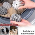 Home Silicone Reusable Decontamination Anti-tangle Laundry Balls / Soft Washing Machine Cleaning Ball Laundry Accessories. 