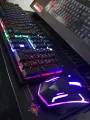 Jedel Gaming Wired colourful backlit RGB keyboard and mouse Beautiful lighting effect. 