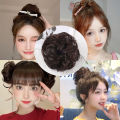 Curly Messy Bun Hair Piece Scrunchie Natural Look Wig Hair Ring Fluffy Hair Decor Girl Ponytail Hair Extension Wrap 1Pcs. 