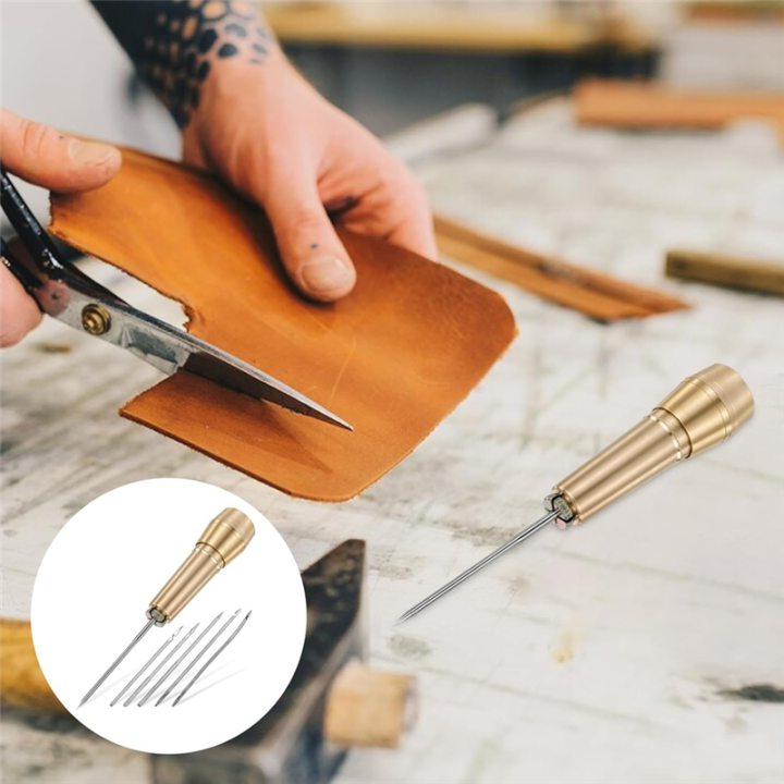 9pcs%20Leather%20Sewing%20Awl%20Kit%20with%20Copper%20Handle%20with%206%20Needles%20for%20Leather%20Craft%20Needle%20Kit%20Shoe%20Repair%20Tool%20-%20Image%206