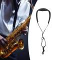 Saxophone Strap with Adjustment Buckle Adjustable Breathable Soft Neck Pad Sax Neck Strap. 