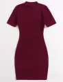 Short Sleeve Bodycon Short Dress. 