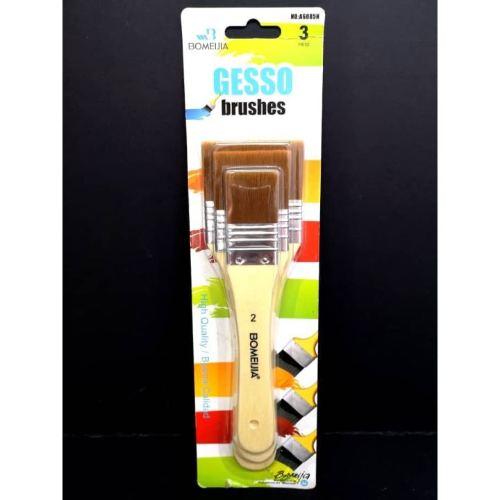 Bomeijia Gesso Brush 3pcs -2/4/6