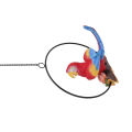 Parrot Crafts, Waterproof Beautiful Hanging Iron Ring Parrots for Courtyard for Balcony. 