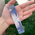Japanese anime Lewd Lexington Eyes Pattern Leather Keychain Strap Keyrings Hanging giftsHolder Bag Car Wallet Trinket Keychain. 