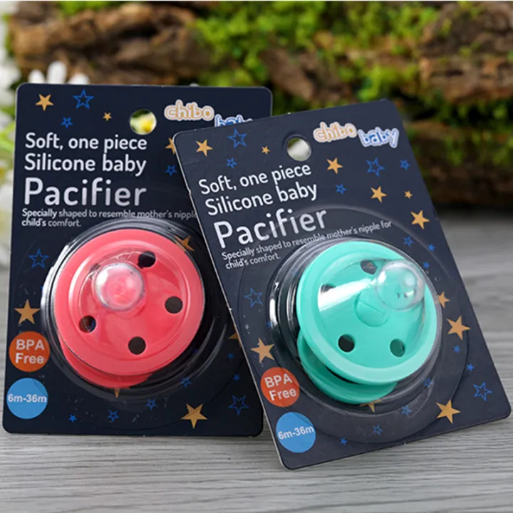 chibobaby%20Newborn%20Pacifier%20Baby%20Teether%20Happy%20Bite%20Silicone%20Children's%20Nipple%20Head%20Cartoon%20-%20Image%203