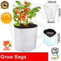 UV Treated 16*16inch home garden seed planting 10pcs UV grow bags. 