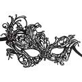 Lace And Ribbon Flourish Masquerade Mask. 